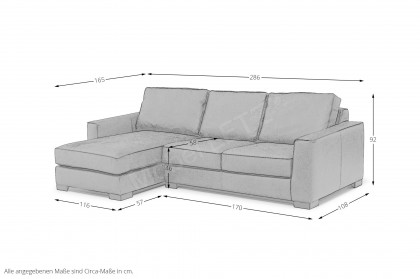 Rockefeller von Het Anker - Ecksofa links olive