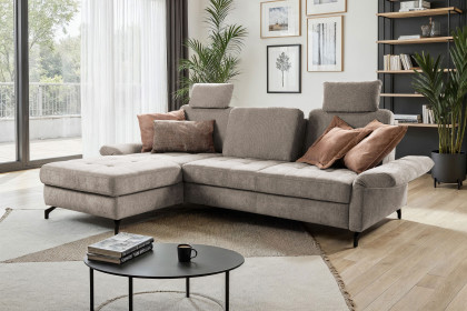 Westham-LE24 von Sit & More - Sofagarnitur links taupe