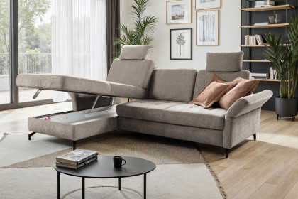 Westham-LE24 von Sit & More - Sofagarnitur links taupe