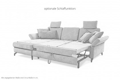 Westham-LE24 von Sit & More - Sofagarnitur links taupe