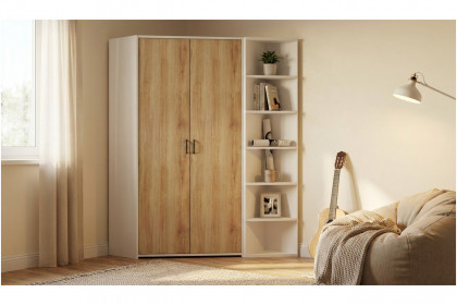 Achat von Priess - Eckschrank lichtweiß/ Artisan Eiche