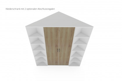 Achat von Priess - Eckschrank lichtweiß/ Artisan Eiche