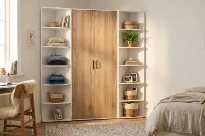 Achat von Priess - Eckschrank lichtweiß/ Artisan Eiche