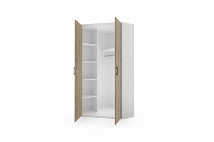 Achat von Priess - Eckschrank lichtweiß/ Artisan Eiche