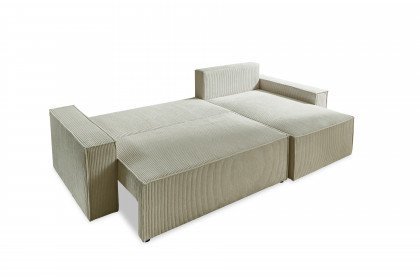 Wolgast-SO330 von Sun Garden - Schlafsofa in Cord natur