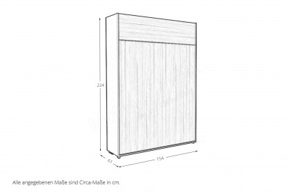 loop von Rudolf - Raumsparbett hoch mit Bettkasten & Ablage weiß - Esche