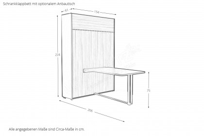 loop von Rudolf - Raumsparbett hoch mit Bettkasten & Ablage weiß - Esche