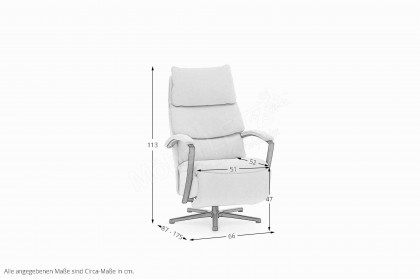 HU-EC21007 von Hukla - Ruhesessel ecru