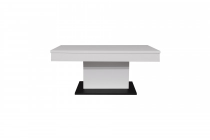 Lift von Mäusbacher - Couchtisch in Weiß supermatt/ Schwarz, höhenverstellbar