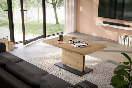 Lift von Mäusbacher - Couchtisch ausziehbar in Artisan Asteiche/ Schwarz