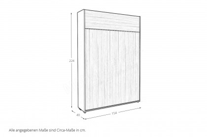 loop von Rudolf - hohes Klappbett mit Kurztiefe schiefergrau - jade