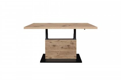 Lift von Mäusbacher - Couchtisch ca. 120 x 70 cm in Viking Oak/ Schwarz, höhenverstellbar