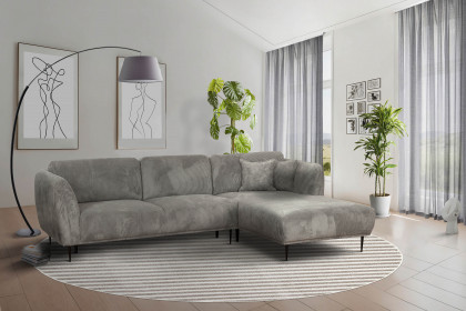 Kelmis von Matex - Ecksofa rechts grau