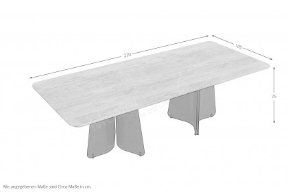 Maona von Bretz - Esstisch Eiche weiß, geölt