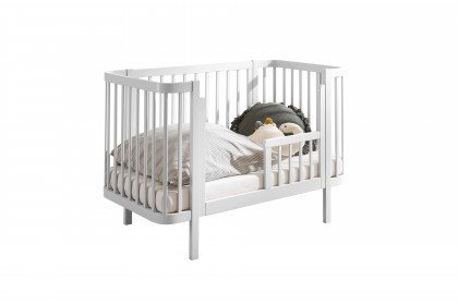 Peppini von POL Power - Babybett Fichte weiß inklusive Kinderbett-Umbau