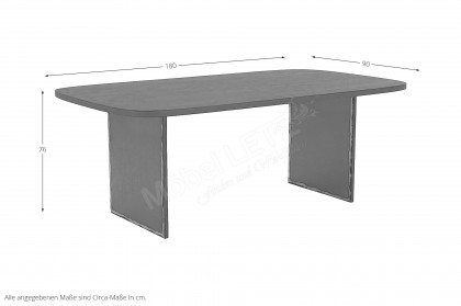 Black Smooth von SIT Möbel - Esstisch mit Metallgestell