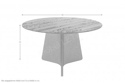 Maona von Bretz - Esstisch mit Stahlgestell