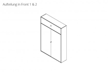 loop von Rudolf - Schrankbett mit Bettkasten & Ablage Eiche - schiefergrau