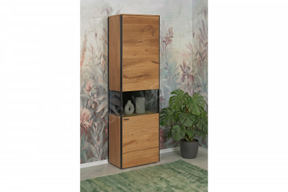 Andra-living von SCHÖNER WOHNEN - Vitrine S776 Eiche/ anthrazit