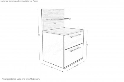 Multiline von SCHÖNER WOHNEN - Doppelbett mit Polsterkopfteil Dream