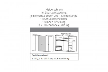 Arola von Schöner Wohnen - Schlafzimmer mit viel Zubehör & Beleuchtung