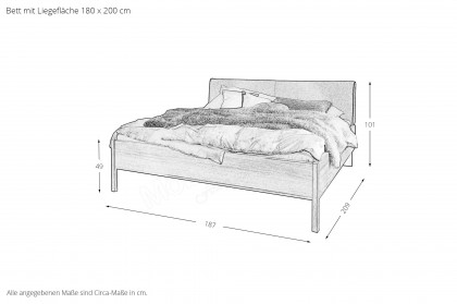 Arola von Schöner Wohnen - Schlafzimmer mit viel Zubehör & Beleuchtung