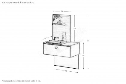 Arola von Schöner Wohnen - Schlafzimmer mit viel Zubehör & Beleuchtung