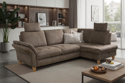 Luana von Sit & More - Polstersofa rechts fango