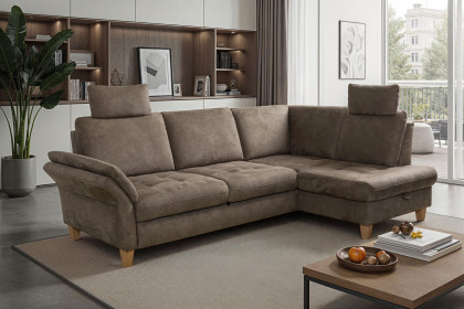 Luana von Sit & More - Polstersofa rechts fango