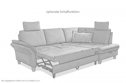 Luana von Sit & More - Polstersofa rechts fango