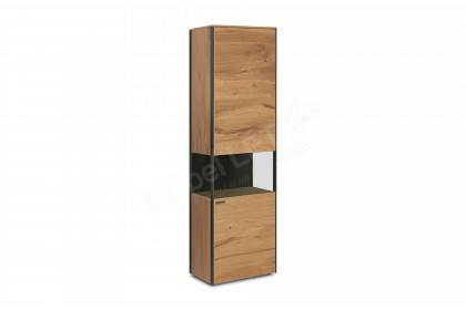 Andra-living von SCHÖNER WOHNEN - Vitrine S776 Eiche rustico/ anthrazit