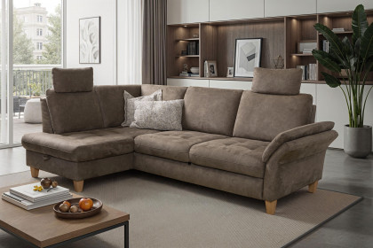 Luana von Sit & More - Polstersofa links fango
