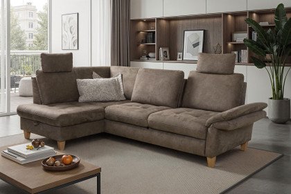 Luana von Sit & More - Polstersofa links fango