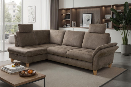Luana von Sit & More - Polstersofa links fango