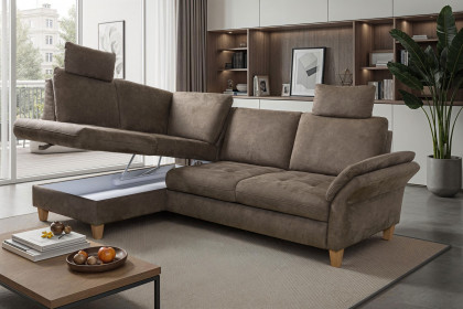 Luana von Sit & More - Polstersofa links fango