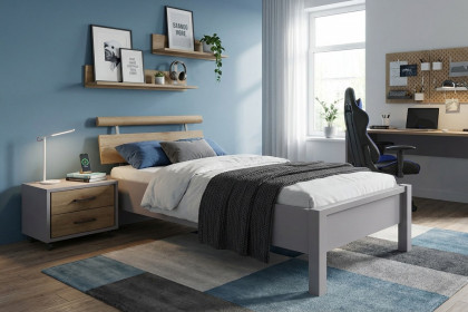 Achat von Priess - Jugendbett hellgrau/ Artisan Eiche