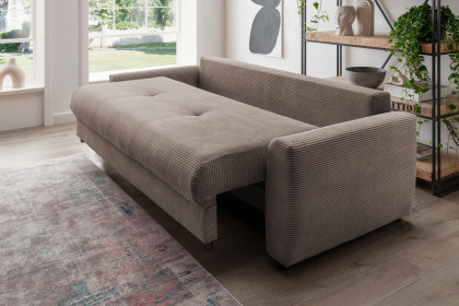 Elia von Benformato - Funktionssofa grau-braun