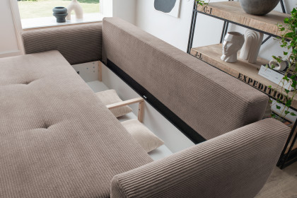 Elia von Benformato - Funktionssofa grau-braun