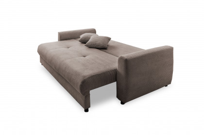 Elia von Benformato - Funktionssofa grau-braun