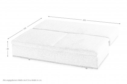 Brooklyn-Sleep von Restyl - Schlafsofa mit Bettkasten hellcreme