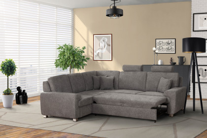 Plaza von Matex - Ecksofa links dunkelgrau