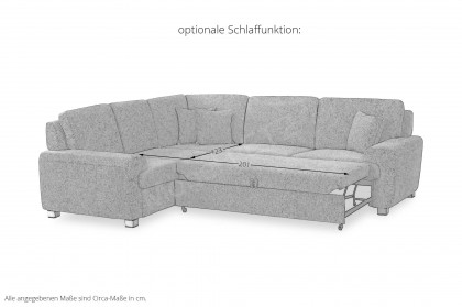 Plaza von Matex - Ecksofa links dunkelgrau