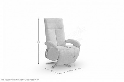 TV-Tycoon  von Sit & More - Relaxsessel grau