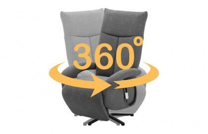 TV-Tycoon  von Sit & More - Relaxsessel grau