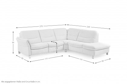 HU-SF24080 von Hukla - Eckgarnitur rechts ecru