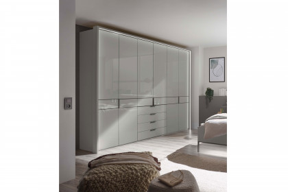 Parma von Wiemann - Kombischrank kieselgrau mit Glasfront