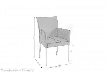 Nova von Musterring - Armlehnenstuhl Lava