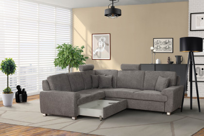 Plaza von Grant Factory - Ecksofa links dunkelgrau