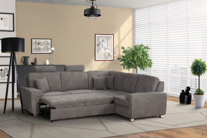 Plaza von Grant Factory - Ecksofa rechts dunkelgrau