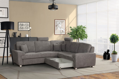 Plaza von Grant Factory - Ecksofa rechts dunkelgrau